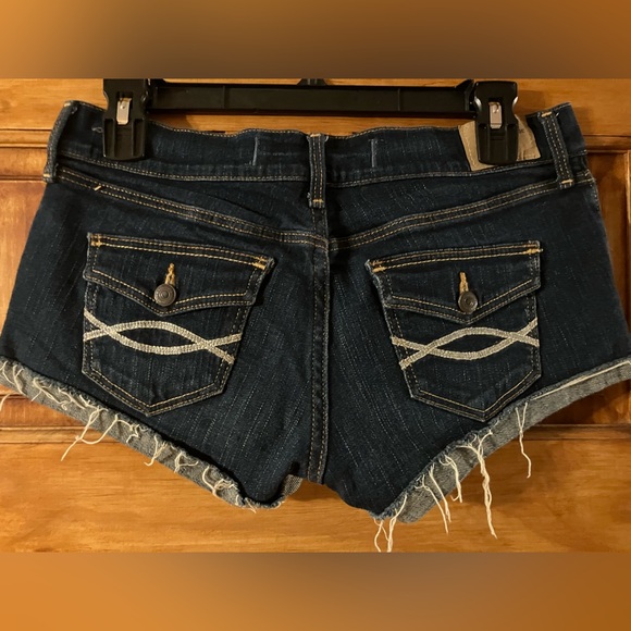 Abercrombie & Fitch Dark Blue Jean Shorts - Picture 2 of 4